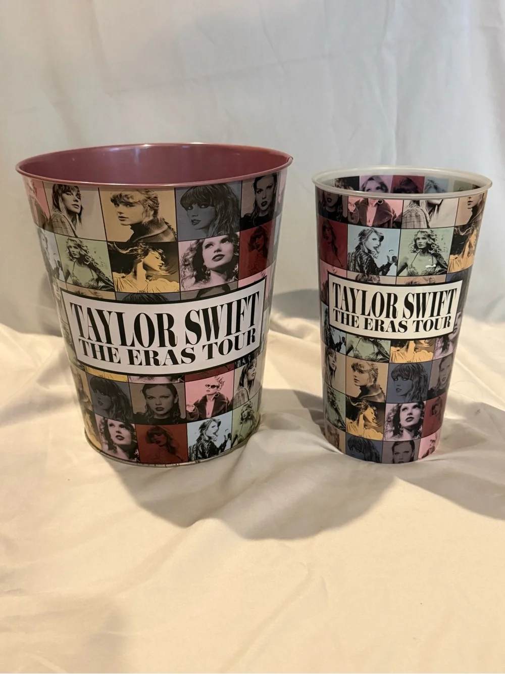 Taylor Swift Multicolor Collage Popcorn Bucket and Cup Set